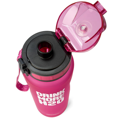 H2OCOACH - Drink More H2O Water Bottle - 36 oz. with Fruit Infuser Filter