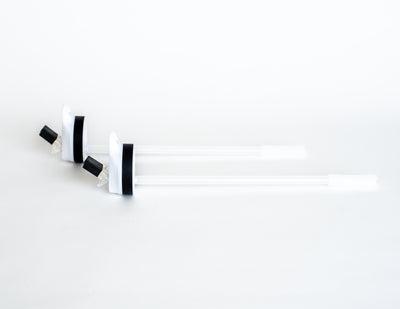 H2OCOACH - Boss Bottle 1 Gallon |Straw Lid Top - 2 Pack - Black/White