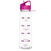 H2OCOACH Drink Up Time Marked Water Bottle with Straw - 30 oz