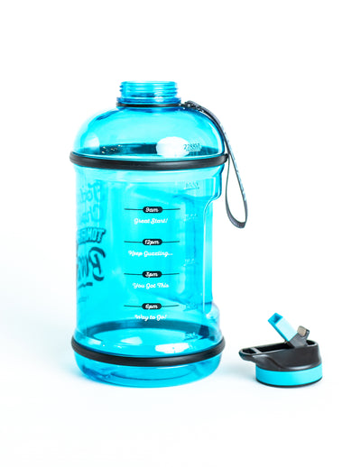 H2OCOACH - Today's Choices - Tomorrow's Body Half Gallon Water Bottle - w. Straw - 85 oz