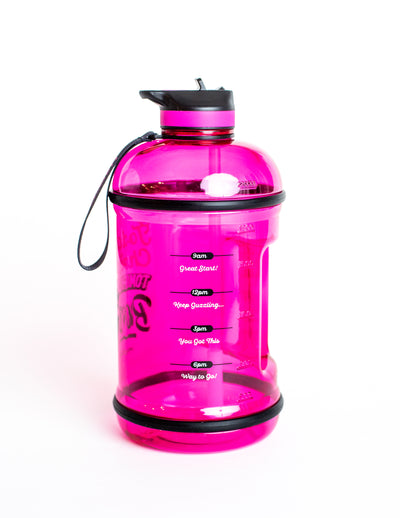 H2OCOACH - Today's Choices - Tomorrow's Body Half Gallon Water Bottle - w. Straw - 85 oz