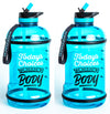 H2OCOACH - Today's Choices - Tomorrow's Body Half Gallon Water Bottle - w. Straw - 85 oz