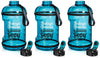 H2OCOACH - Today's Choices - Tomorrow's Body Half Gallon Water Bottle - Flip Top - 85 oz