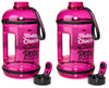 H2OCOACH - Today's Choices - Tomorrow's Body Half Gallon Water Bottle - Flip Top - 85 oz