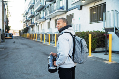 Gallon Water Bottle - BPA Free - 128 oz - Two Lids -H2OCoach