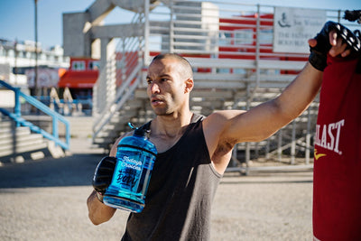 H2OCOACH - Today's Choices - Tomorrow's Body Half Gallon Water Bottle Set -  Blue & Blue - 2 Quantity