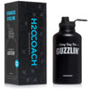 64 oz Water Bottle - Stainless Steel - H2OCoach half gallon