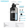 64 oz Water Bottle - Stainless Steel - H2OCoach half gallon