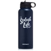 H2OCOACH - Splash Life -  Stainless Steel Water Bottle 40 oz Compact 1.8 Liter