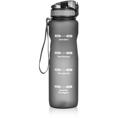 H2OCOACH - Drink More H2O Water Bottle - 36 oz. Compact with Fruit Infuser Filter