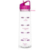 H2OCOACH - Drink Up 30 oz  Clear/Pink  and Transparent w. Black 1 Gallon Set - 2 Quantity