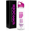 H2OCOACH - Drink Up 30 oz  Clear/Pink  and Transparent w. Black 1 Gallon Set - 2 Quantity