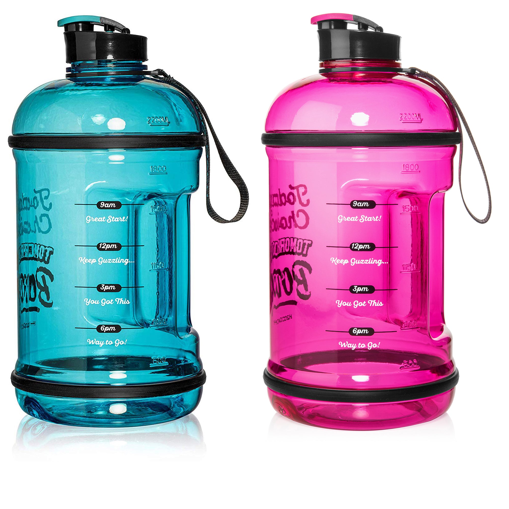 H2OCOACH - Today's Choices - Tomorrow's Body Half Gallon Water Bottle