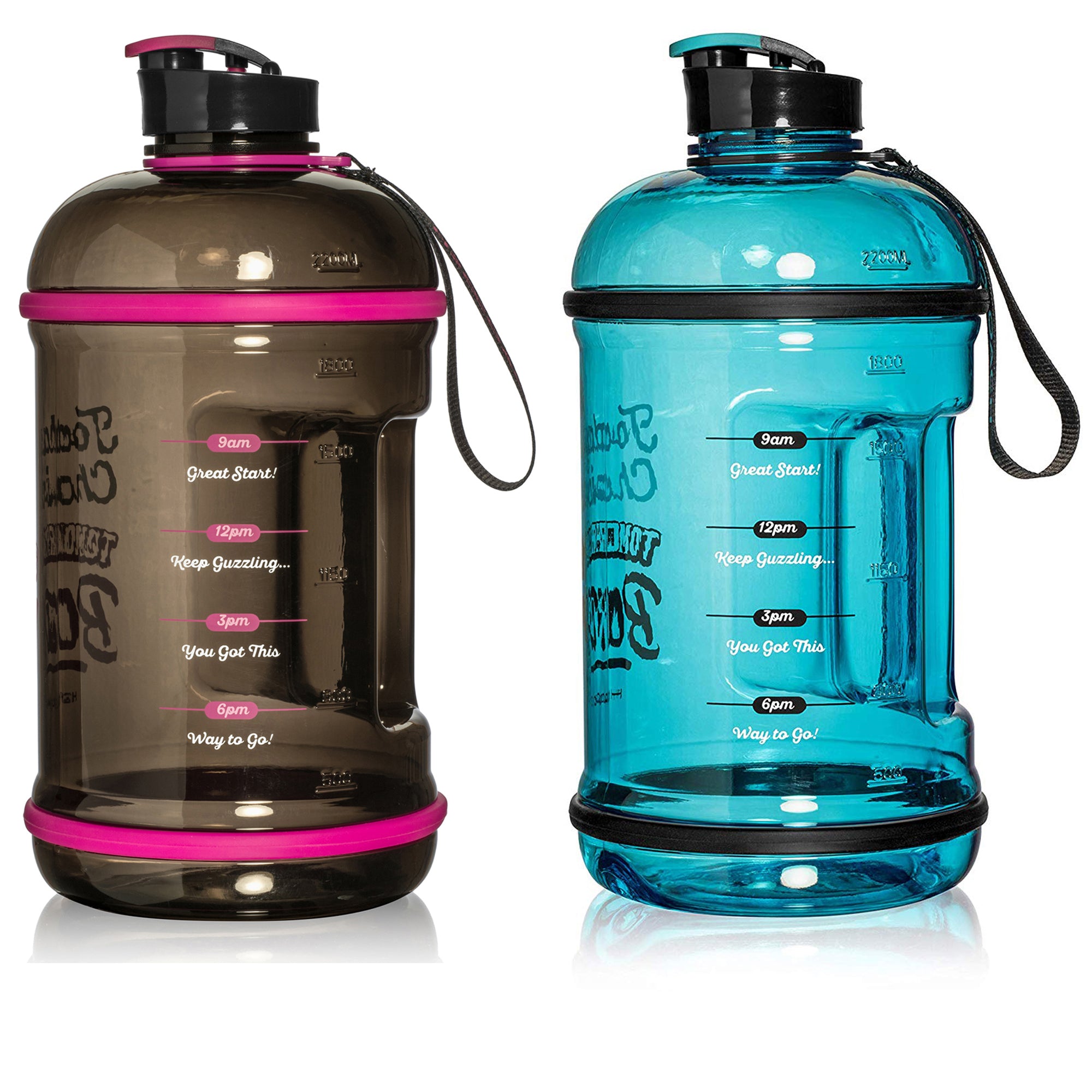 H2OCOACH - Today's Choices - Tomorrow's Body Half Gallon Water Bottle