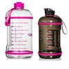 H2OCOACH One Gallon Water Bottle and Half Gallon Set - Pretty N Pink & Black/Pink -2 Quantity