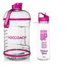 H2OCOACH - Drink Up 30 oz and Pretty N Pink 1 Gallon Set - Clear/Pink & Pretty N Pink - 2 Quantity