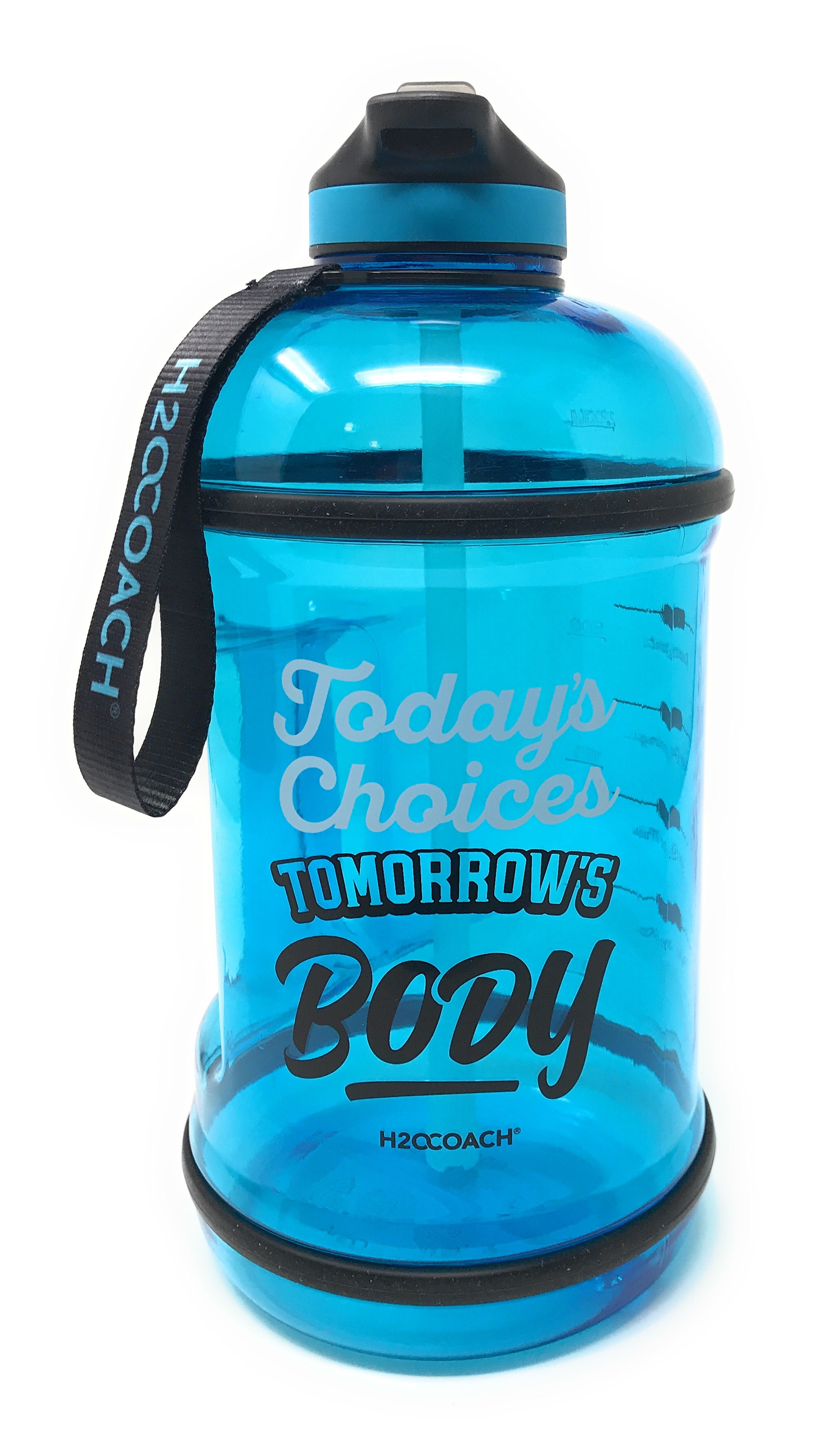 H2OCOACH - Today's Choices - Tomorrow's Body Half Gallon Water Bottle