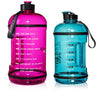 H2OCOACH One Gallon Water Bottle and Half Gallon Set - Pink & Blue -2 Quantity