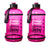 H2OCOACH - Today's Choices - Tomorrow's Body Half Gallon Water Bottle Set -  Hot Pink & Hot Pink - 2 Quantity