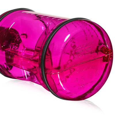 Pink Water Bottle with Time Markers - 1 Gallon - H2OCoach