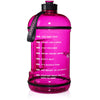 H2OCOACH One Gallon Water Bottle Set - BPA Free - 128 oz - Black & Pink