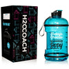 H2OCOACH - Today's Choices - Tomorrow's Body Half Gallon Water Bottle - Flip Top - 85 oz