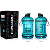 H2OCOACH One Gallon Water Bottle and Half Gallon Set - Blue & Blue -2 Quantity