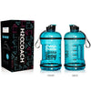 H2OCOACH - Today's Choices - Tomorrow's Body Half Gallon Water Bottle Set -  Blue & Hot Pink - 2 Quantity