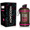 H2OCOACH One Gallon Water Bottle and Half Gallon Set - Pretty N Pink & Black/Pink -2 Quantity