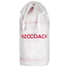 H2OCOACH - Boss Water Bottle - 1 Gallon - Treat Yo Self! - Straw - 128 oz - Two Lids - Transparent w. Pink